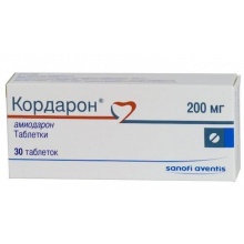 Кордарон таблетки 200мг, 30 шт.