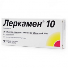 Леркамен 10 таблетки 10 мг, 28 шт.