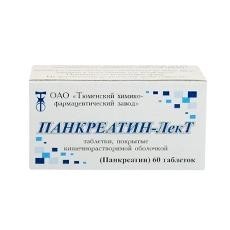 Панкреатин-ЛекТ таблетки, 60 шт. (банка полимер.)