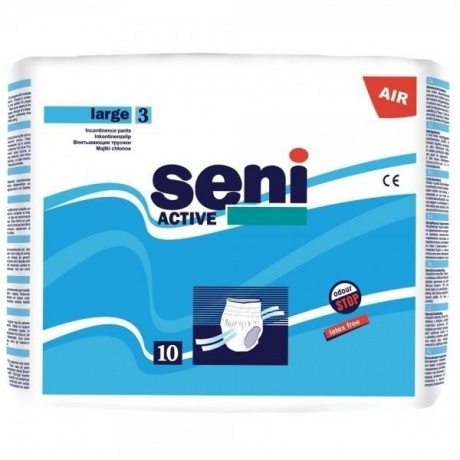 Подгузники-трусики для взрослых SENI ACTIVE Large, 10 шт.