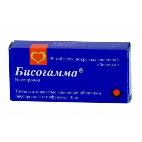 Бисогамма таблетки 10 мг, 30 шт.