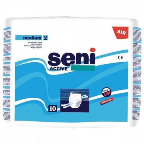 Подгузники-трусики для взрослых SENI ACTIVE Medium, 10 шт.