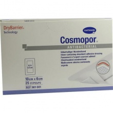 Повязка COSMOPOR Antibacterial с серебром 10см x 6см