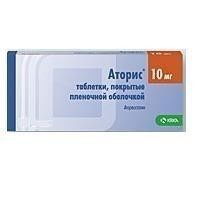 Аторис таблетки 10 мг, 90 шт.