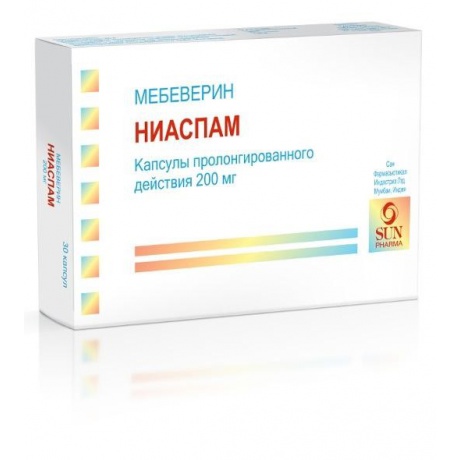 Ниаспам капсулы пролонгированного действия 200 мг, 30 шт.