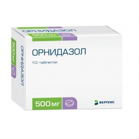 Орнидазол таблетки 500 мг, 10 шт.