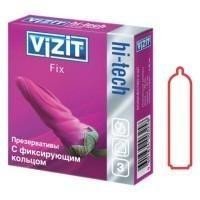 Презерватив VIZIT Hi-Tech Fix (фиксирующее кольцо),  3  шт.