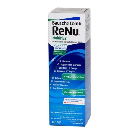 Раствор для контактных линз RENU Multi Plus, 360 мл