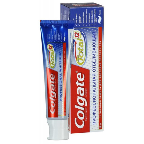 Зубная паста COLGATE Total 12 Профессиональная чистка Отбеливающая, 100 мл