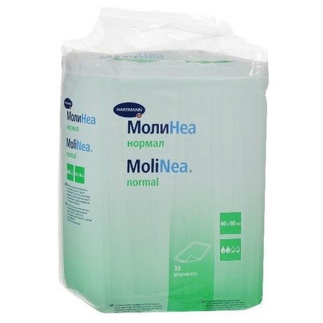 Пеленка MOLINEA впитывающие 60см х 90см, 10 шт.