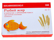 Рыбий жир "Биафишенол" с маслом зародышей пшеницы и льна капсулы, 100 шт.