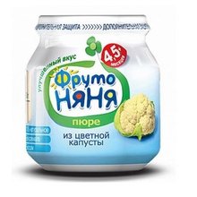 Пюре ФРУТОНЯНЯ капуста цветная (с 4,5 мес.), 80г