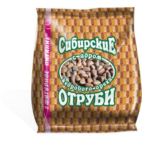 Отруби "Сибирские" диетические пакет 200 г (кедровый орех)