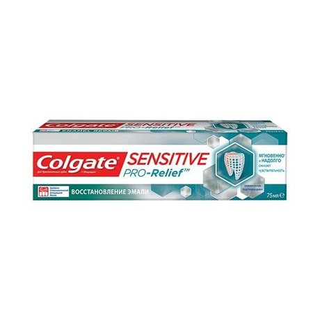 Зубная паста COLGATE Sensitive Pro-Relief восстановление эмали, 75 мл