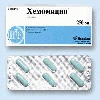 Хемомицин капсулы 250 мг, 6 шт.