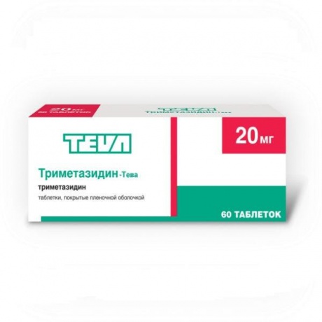 Триметазидин МВ-Тева таблетки 20 мг, 60 шт.