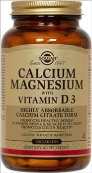 Солгар Кальций-Магний с витамином D3 таблетки, 150 шт.
