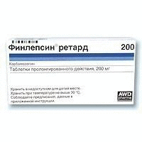 Финлепсин таблетки 200 мг, 50 шт.