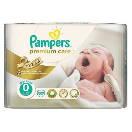 Подгузники PAMPERS Premium Care Newborn (1-2,5кг), 30 шт.