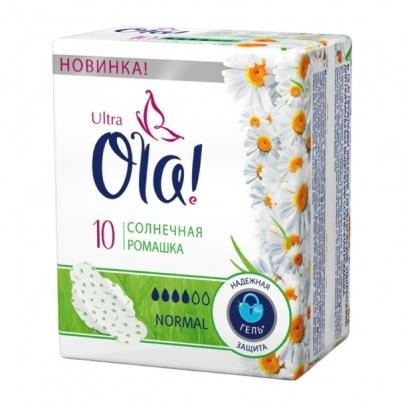 Прокладки гигиенические OLA Ultra Normal (солнечная ромашка), 10 шт.