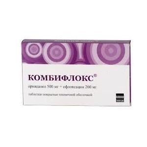 Комбифлокс таблетки 500+200 мг, 10 шт.