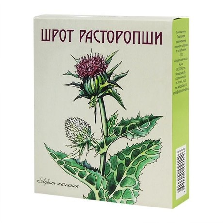 Расторопши пятнистой шрот пачка  100г