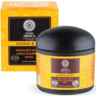 Natura Siberica Sauna Spa маска для защиты и восстановления волос, 370мл