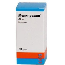 Мелипрамин таблетки 25 мг, 50 шт.