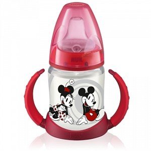 Бутылочка детская NUK Disney Микки поильник красный,  150мл (арт. 10 743 498)