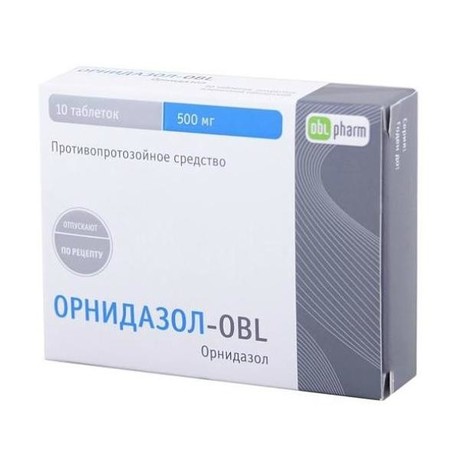 Орнидазол-OBL таблетки 500 мг, 10 шт.