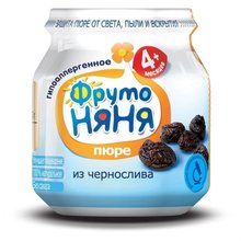 Пюре ФРУТОНЯНЯ чернослив (с 4 мес.), 100г