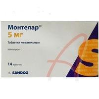 Монтелар таблетки жевательные 5 мг, 14 шт.