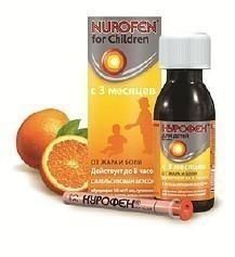 Нурофен для детей суспензия 100 мг/5 мл, 150 мл, апельсин