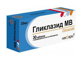 Гликлазид МВ таблетки с модифицированным высвобождением 30 мг, 60 шт.