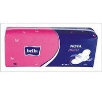 Прокладки гигиенические BELLA "Белая линия" Nova Maxi, 10 шт. (soft)