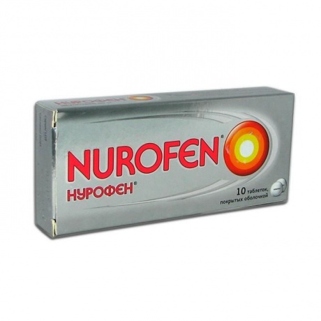 Нурофен таблетки 200 мг, 10 шт.