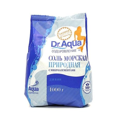 Соль морская DR. AQUA природная 1 кг