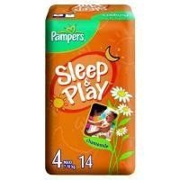 Подгузники PAMPERS Sleep  Play Maxi (7-14кг), 14 шт.  (ромашка)