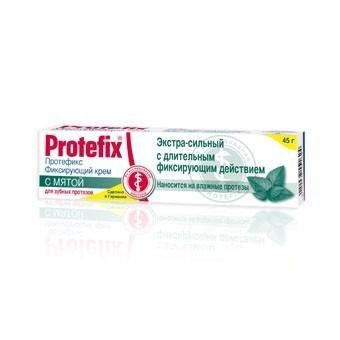 Протефикс крем фиксирующий экстра-сильный для зубных протезов, 40 мл (экстракт мяты)