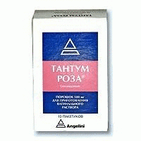 Тантум роза пакетики (порошок для раствора) 500 мг, 10 шт.