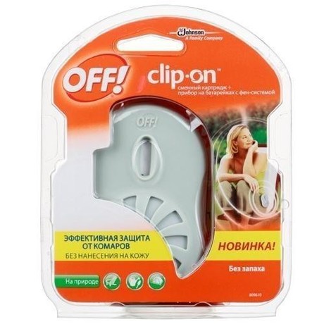 Офф! Clip-On прибор с фен-системой + комплект картриджей
