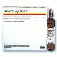 Тиоктацид 600 Т ампулы 600 мг 24 мл, 5 шт.