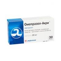 Омепразол-Акри капсулы 20 мг, 30 шт.