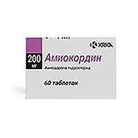 Амиокордин таблетки 200 мг, 60 шт.