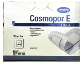 Повязка COSMOPOR E Steril послеоперационная самоклеющаяся 10см х 8см, 25 шт.