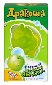 Мыло детское ДРАКОША зеленое яблоко 50 г