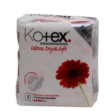 Прокладки гигиенические KOTEX Ultra Dry Soft Normal, 10 шт.