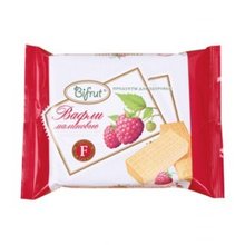 Вафли BIFRUT малина на фруктозе, 60 г