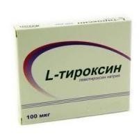 L-тироксин таблетки 100 мкг, 100 шт.