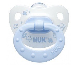 Соска-пустышка NUK Baby Blue силиконовая (от 6 мес.)